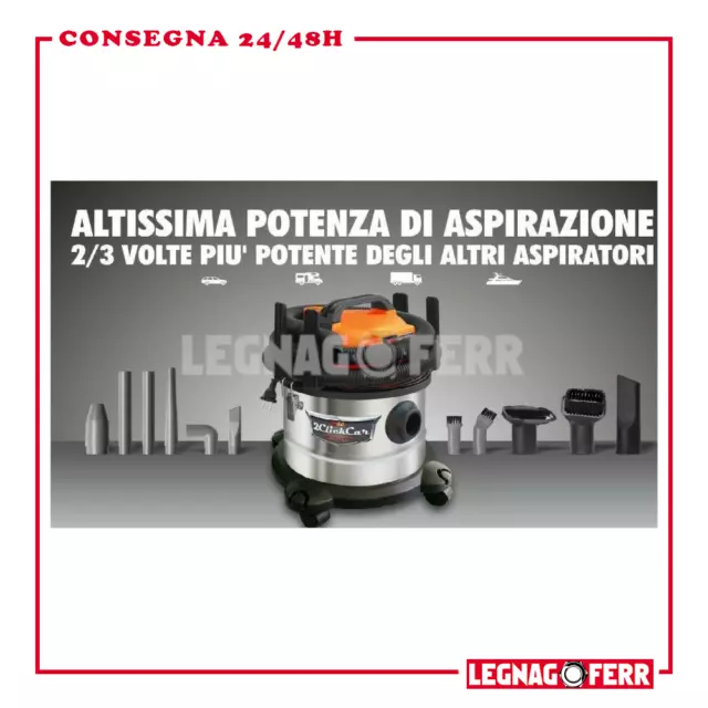 Bidone Aspiratutto Aspirapolvere 1400 W Solidi Liquidi Fire And Box CK8560