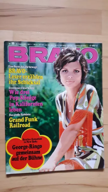 BRAVO Nr.35 vom 23.8.1971 Martin Mann, Grand Funk Railroad, Uschi Glas, Beatles