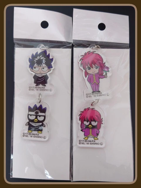Yu Yu Hakusho x BAD BADTZ-MARU Collaboration Keychain Hiei & Kurama G28918