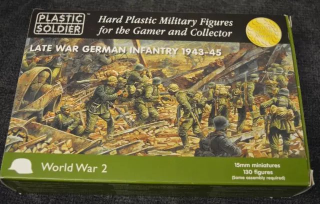Plastic Soldier Company 15mm,  Late War German Infantry 1943-1945 130 Figures
