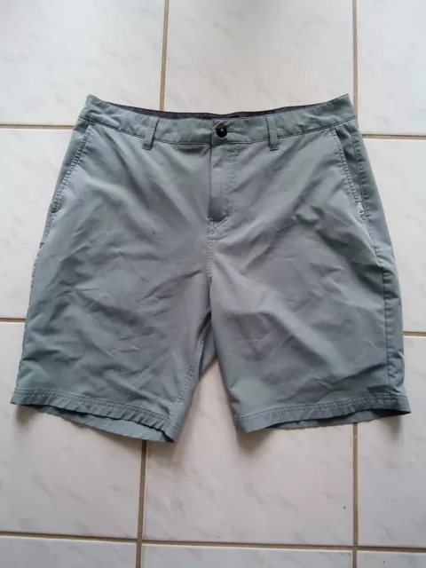 NEW Quiksilver Amphibian 4WayStretch Walkshorts Men Sz 34 Swim Gray Board Shorts