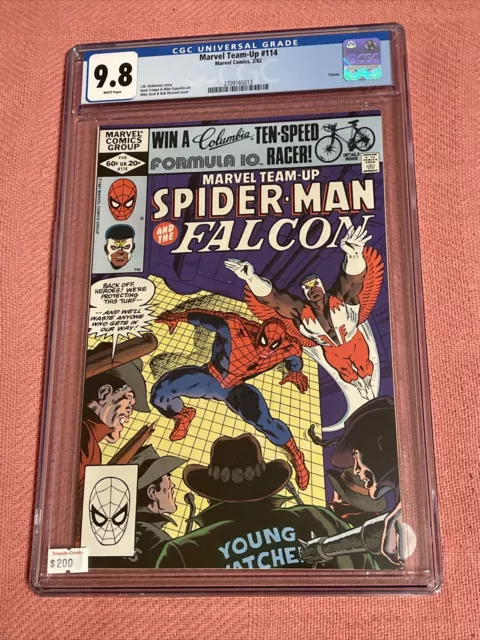 Marvel Team-Up 114 CGC 9.8 White Pages, Spider-Man & Falcon, Marvel Comics!