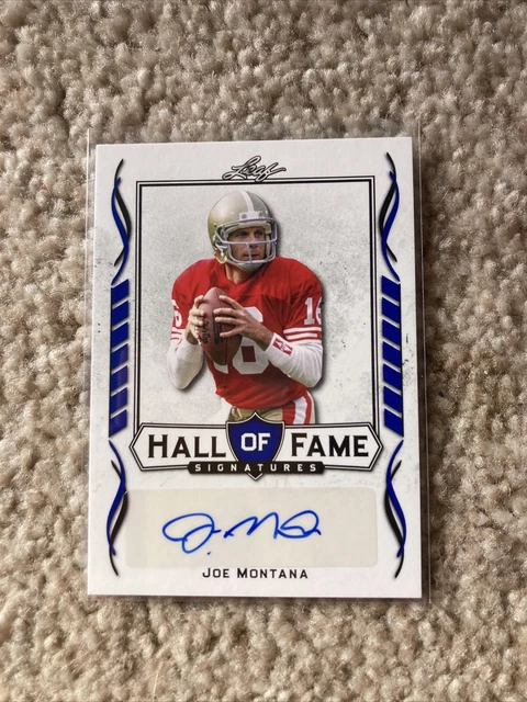 Joe Montana - Auto - Leaf - San Francisco 49’ers