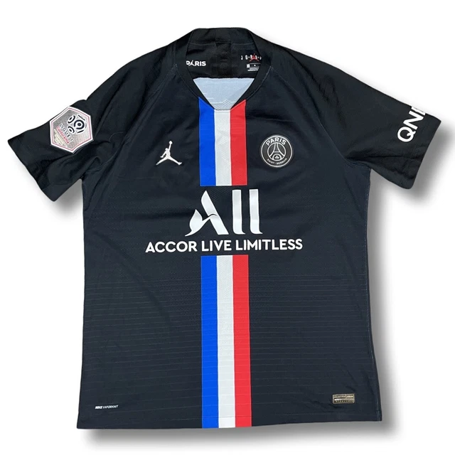 Neymar JR Jordan PSG Paris Saint Germain Jersey Soccer Nike Shirt 19/20 Size L