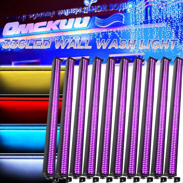 Wall Wash Light Bar 336 LED RGB 3in1 DMX Stage DJ Disco Party Strobe Beam Light