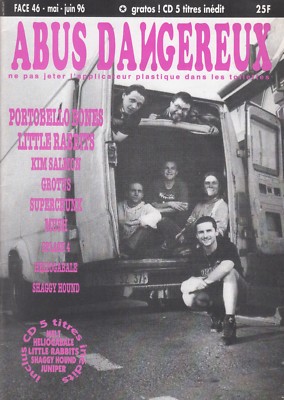 1996 ABUS DANGEREUX fanzine rock - Dum Dum Boys Scorn 45 TBE avec CD .. 