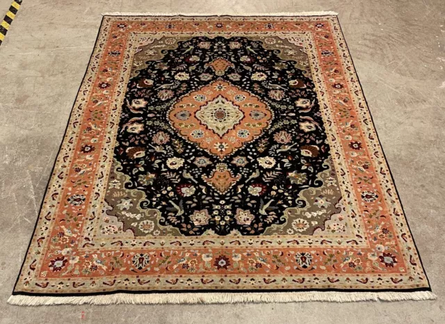 Täbris Täbriz Tabriz Tabris Orient Teppich Seide Silk Perser Carpet Rug 204X150