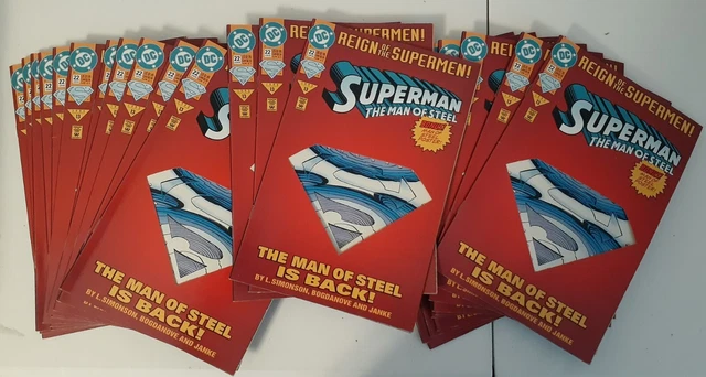 LOT of (23) Reign of the Supermen  Man Of Steel is Back. Die-Cut Variant Comic