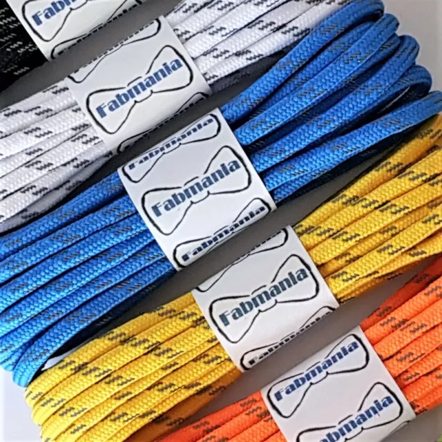 Reflective Fleck Hiking Boot Laces - 4 mm round