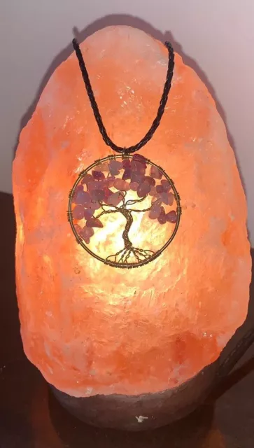 Collier en cuir avec pendentif arbre de vie. Collier en cuir - J'ai dit arbre de vie