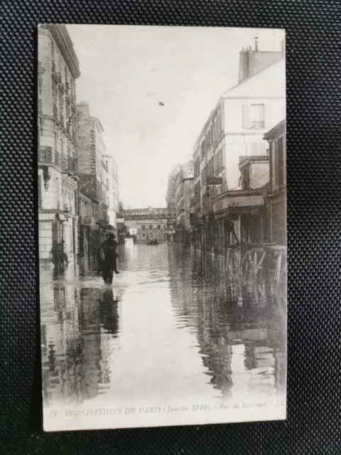 CPA 75 Inondations de PARIS - Rue de Lourmel