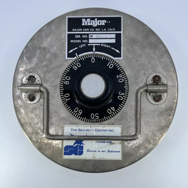 Vintage Major Safe Lid / Head for Tubular In-Ground In-Floor Security Lock
