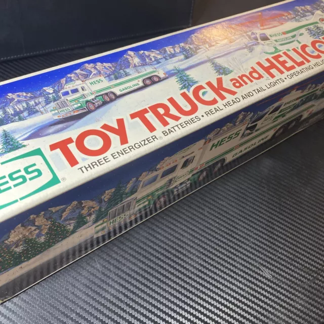 1995 Hess Toy Truck and Helicopter