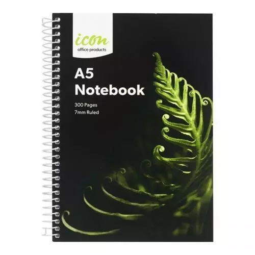 Icon Spiral Notebook - A5 Soft cover 300 pg [ISNBSC004]