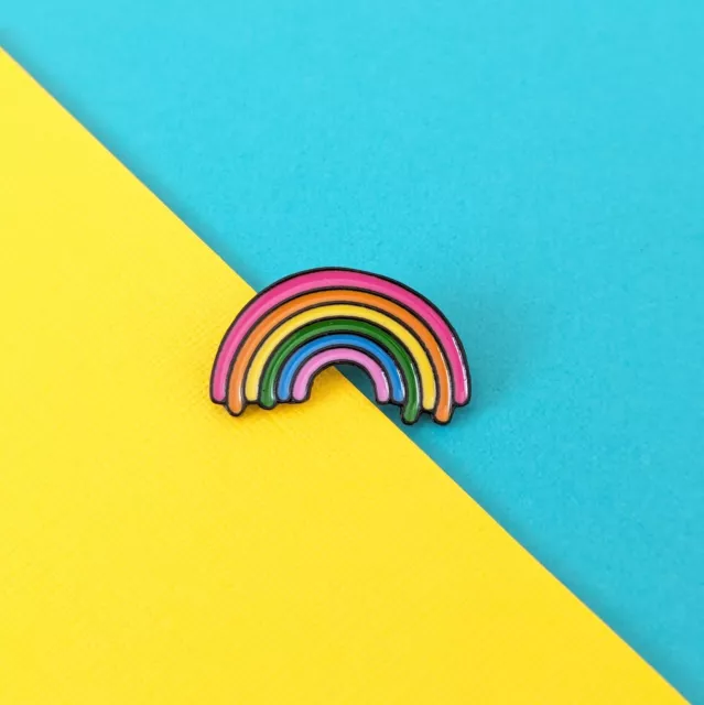 Cool Rainbow Enamel Pin Badge Metal Brooch Lapel Pin Artist