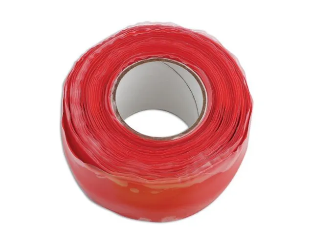 Connect 35491 Rouge Silicone Bande 25mm X 3M - Paquet