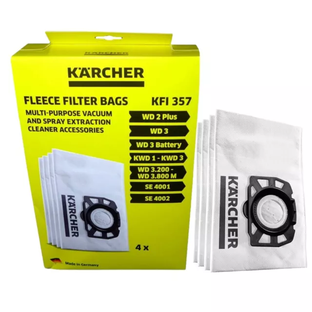 Karcher Vacuum Bags For Wd2 Wde Se4001 Wet And Dry Vacuum Cleaner 2.863-314.0