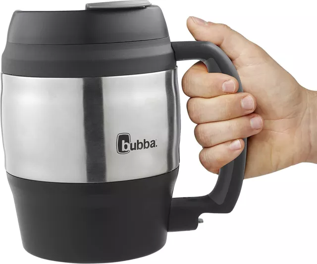 Big Bubba Classic Insulated Mug 52 Oz Polyurethane Travel Coffee Black Keg Shape