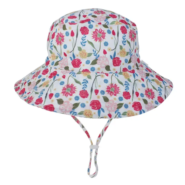 Bucket Hat Geometry Print Sun Protection Kids Bucket Hat Lightweight