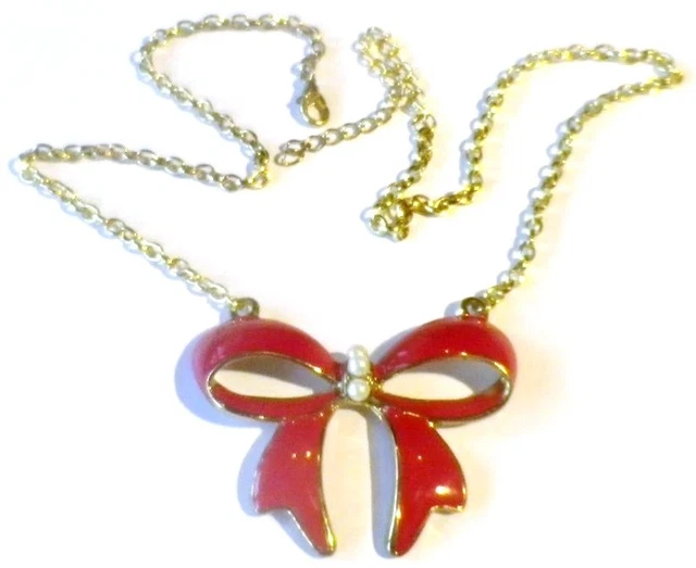 Collier Vintage Leritz En Or émail Fleurs Rouge Vert Bleu - Bijou Ancien Parfait état