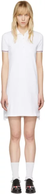 Thom Browne Pique Polo Dress white women's Size 38 (US 2)  NWOT