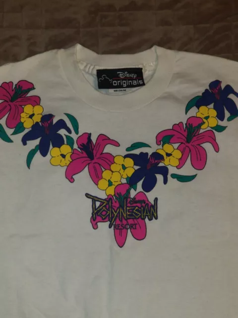 Vintage 90's Disney's Originals Polynesian Resort Single Stitch T-Shirt M White