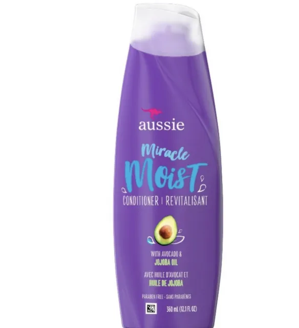 Aussie Miracle Moist Conditioner with Avocado & Jojoba Oil 12.1 fl oz Moist