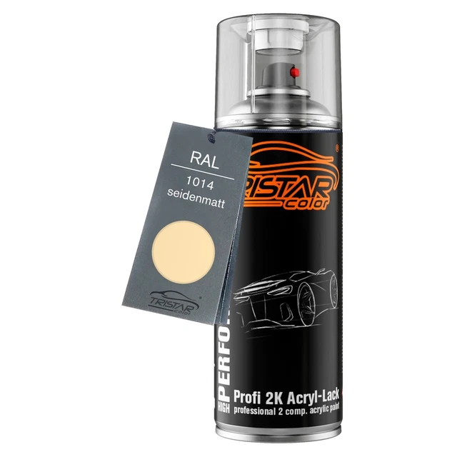 Alex Flittner Designs RAL Lackspray - RAL1014 Elfenbein Glänzend, Hochwertige Sprühdose Für Auto, Holz, Metall & Mehr