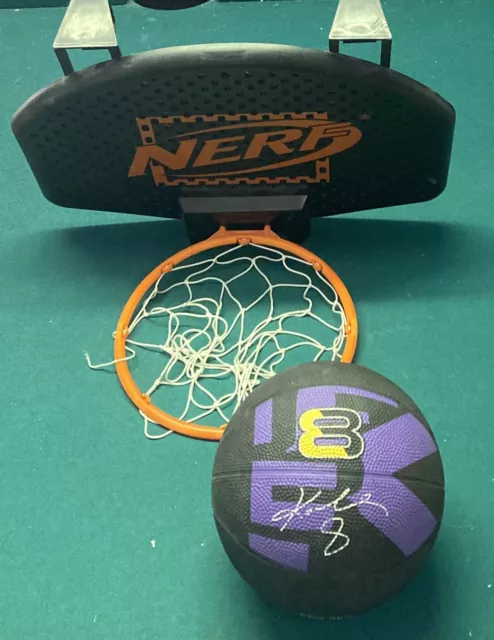 Nerf Basketball Hoop & SPALDING NBA Kobe Bryant Mini Basketball Great Condition! Nerf Basketball Hoop & SPALDING NBA Kobe Bryant Mini Basketball Great Condition!