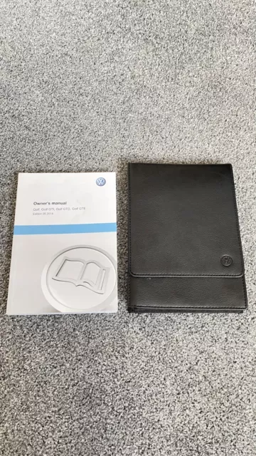 Volkswagen Golf MK7 Owners Manual + Magnetic Leather Wallet