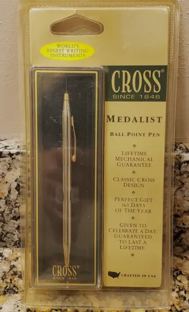 Cross Medalist Ballpoint Pen, 23 Karat Gold Plated, 3302CS, original packaging