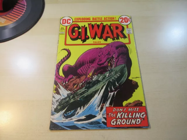 G.i. War Tales #2 Dc Bronze Age War Higher Grade T-Rex Dinosaur Battleshp Cover