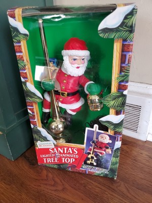 MR CHRISTMAS ~SANTA'S Lighted Animated Tree Top/Topper $60.00 - PicClick