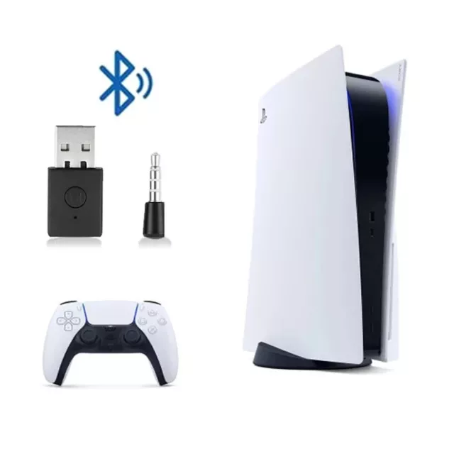 for PS4/PS5 Wireless Adapter Bluetooth Receiver Audio Adapter USB Transmitter