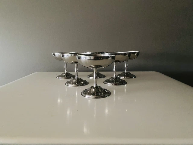 Service à glace / dessert vintage Harmoniques par Guy Degrenne inox et – Le Sélectionneur - Brocante en ligne