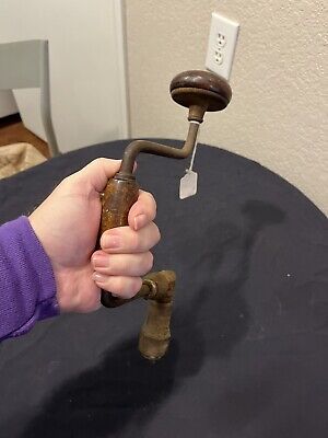 Vintage Hand Brace Drill Handcrafted in USA