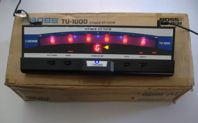 BOSS TU 1000 GUITAR BASS TUNER boss guitar pedal boss CHROMATIC tuner  BOXED