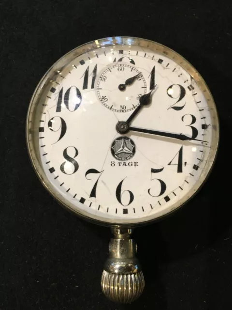 Oldtimeruhr Bord Uhr Mercedes 8 Tage Werk Doxa 6,7cm