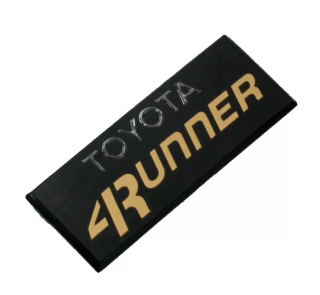 1pcs For 84 85 86 87 88 89 4Runner Pillar Side Cab Emblem Badge 4WD SR5 (Glod)