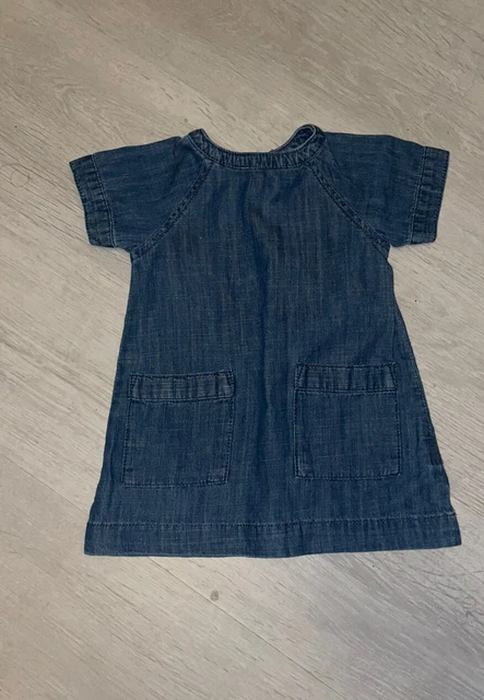 Abito Denim Usato Da Bambina Taglia Next 3-6 Mesi