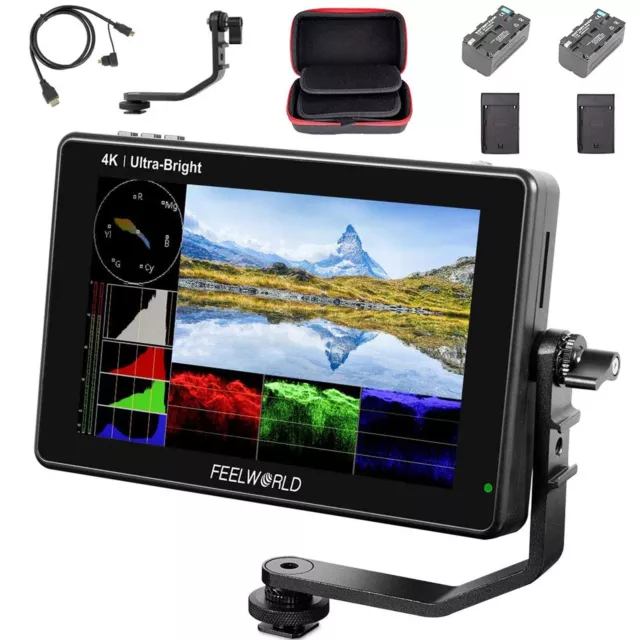 FEELWORLD LUT7 7 Inch Camera Field Monitor 3D LUT 2200nits Touch Screen 4K HDMI