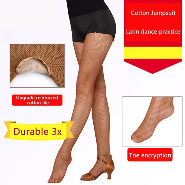 Sexy Fishnet Tights Women Female Mesh Ballroom Latin Dance Stockings Pantyhose