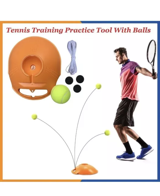 Tennis Trainer Rebound Ball with Rope Portable Training Equipment Tennis Practic