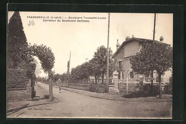 CPA Franconville, Boulevard Toussaint-Lucas, Carrefour du Boulevard Bertheau