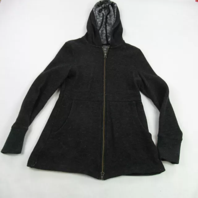 Hollister Womens XS All-Weather Jacket Black Fleece Lined Hooded