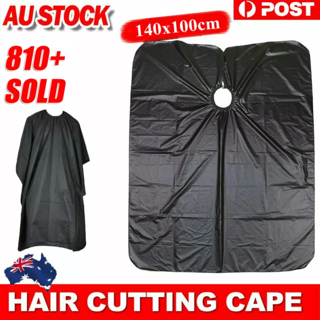 Hair Cutting Capes Salon Barber Apron Hairdressing Cloth Gown Waterproof Coat AU