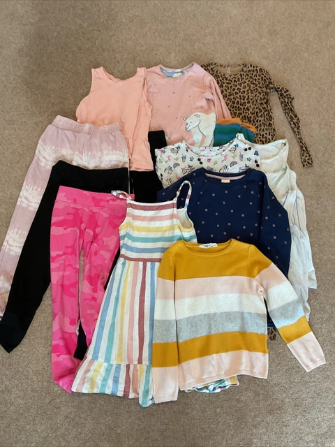 Girls clothes bundle age 8 9 10 Boden fat face dress jumper tops leggings pyjama