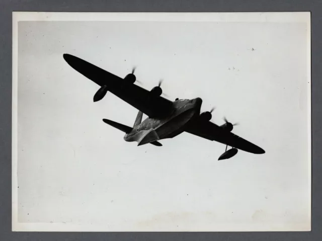 Short Sunderland Flying Boat Original Vintage Press Photo Raf Ww2 8