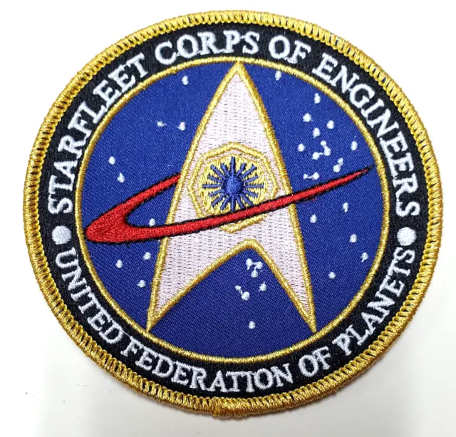 Star Trek: Starfleet Corp of Engineers 4" Logo  DELUXE Patch- USA Mailed