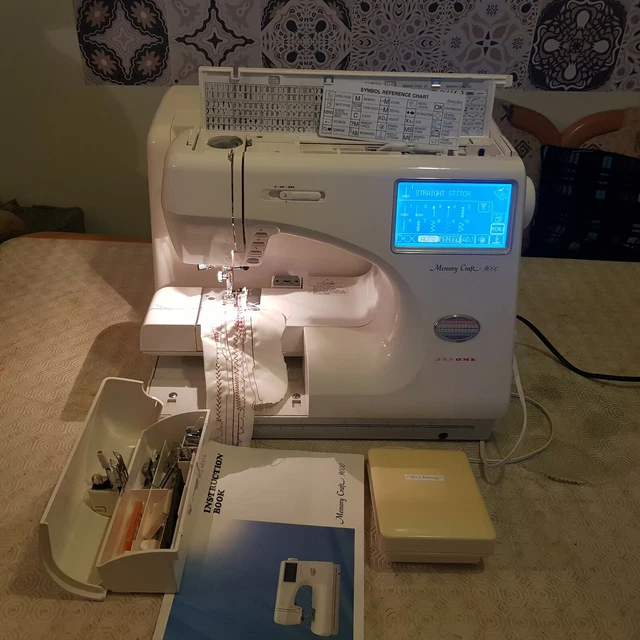 JANOME MEMORY CRAFT 9000 SEWING EMBROIDERY MACHINE WITH PEDAL ...